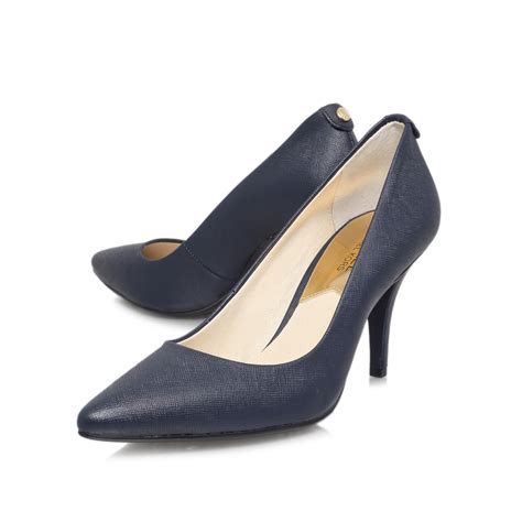 michael kors navy blue shoes|Michael Kors navy blue pumps.